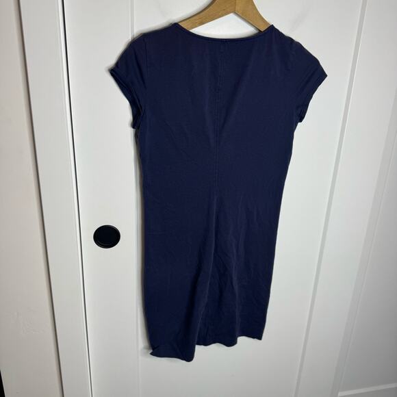 Lilly Pulitzer Brewster Navy Blue Embroidered Shift T-shirt Dress Size Small - Picture 5 of 6